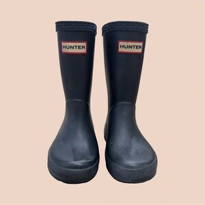Hunter Black Rain Boots - size 7